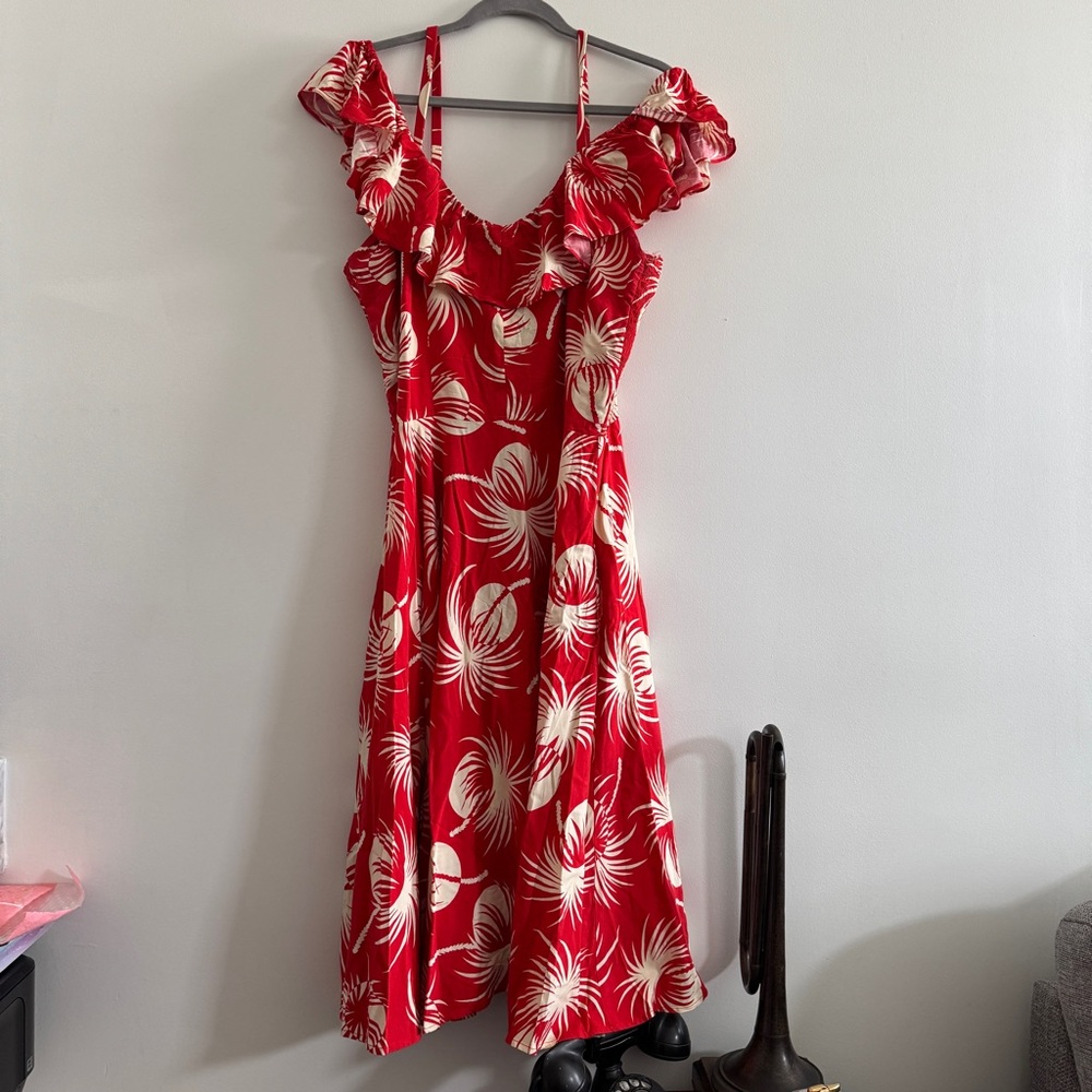 Trashy Diva Hollywood Dress polka dot palms 16